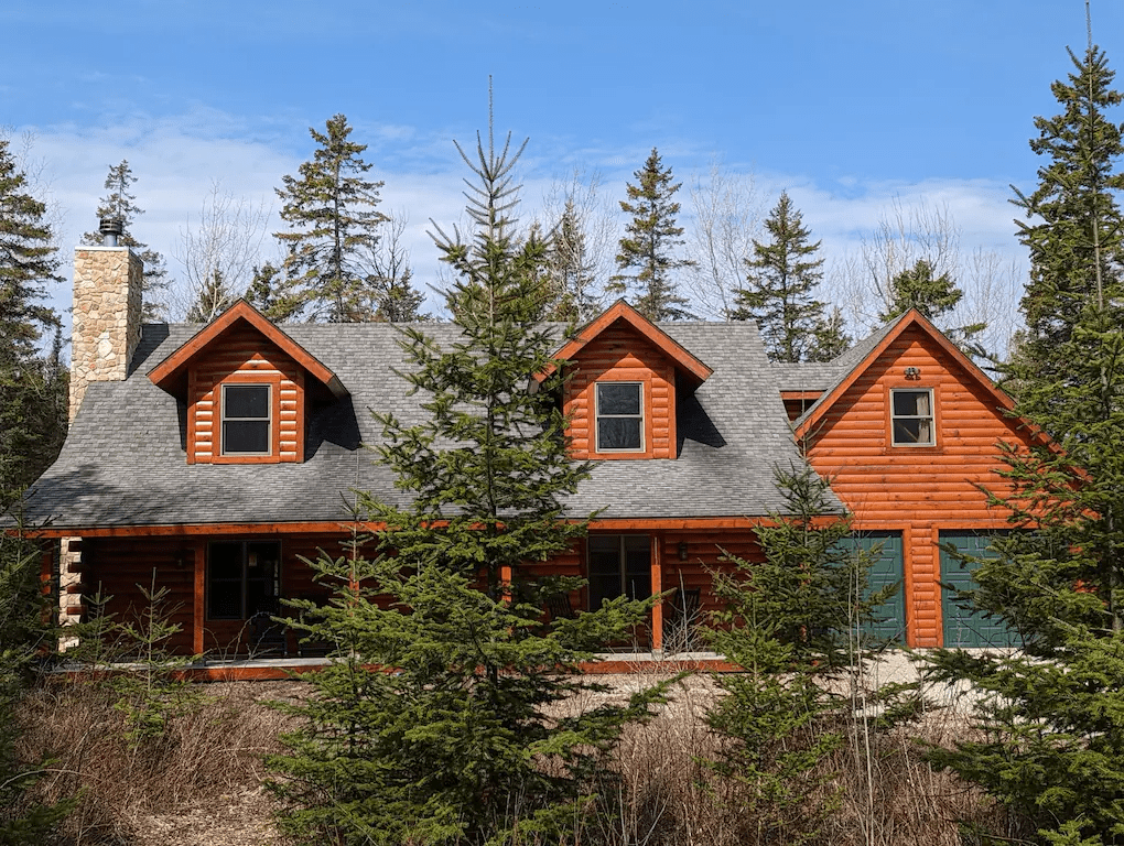 The Refuge Log Home Vacation Rental Door County, WI